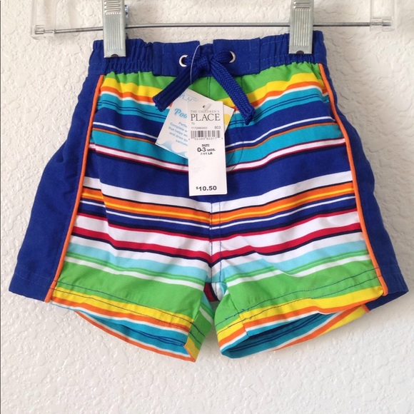 Little Boy's The Children's Place Swim Trunks 0-3 months - Picture 1 of 5